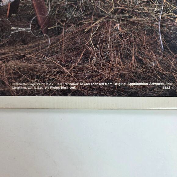 Vintage 1984 Cabbage Patch Kids Tray Puzzle 25 Pieces MB Original Appalachian - Picture 3 of 5